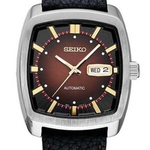 Seiko Automatic Watch with Gradient Brown Dial